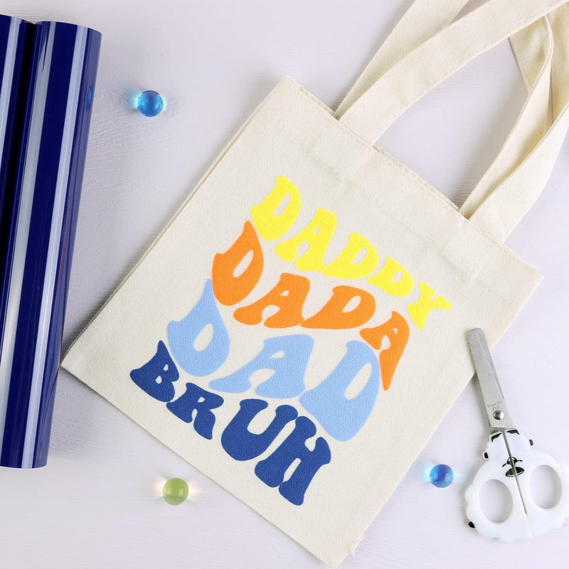 Tintnut Puff Vinyl Heat Transfer - 10inches x 6ft 3D Dark Blue Puff HTV Roll Heat Transfer Vinyl Foaming Colorful Puffy Iron on Vinyl for T-Shirts DIY Compatible with Cricut or Silhoutte Cameo - Image 4